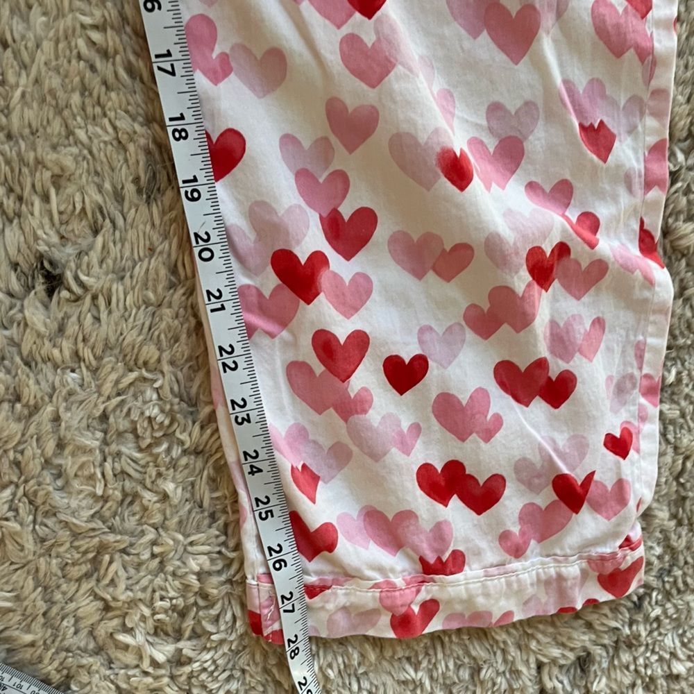 Pottery Barn Teens Heart Sateen Pajama Set L - Picture 4 of 11